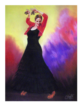 This small image of the Pasión 5 pastel painting links to the main page that contains details about and a link to buy a giclée of this painting.